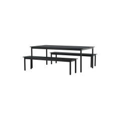 Modena - Dining Table- Black - Aluminium - 200*100cm