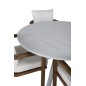 Alma Spisebord - Hvid Alu - ø120cm