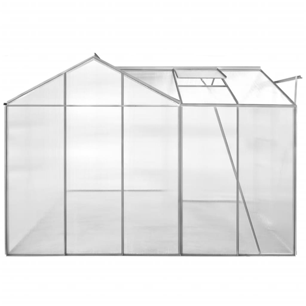 Växthus aluminium 2 sektioner med hålpaneler