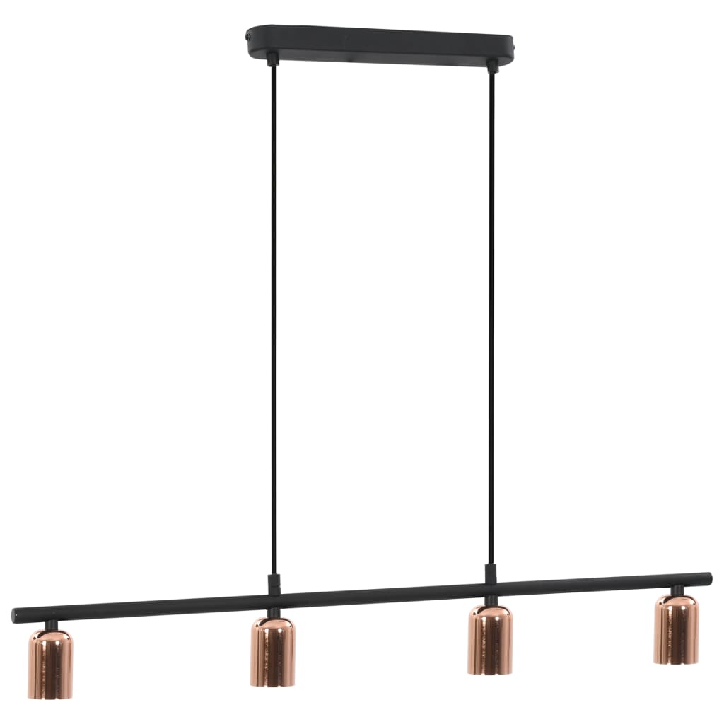 Taklampa svart och koppar 80 cm E27