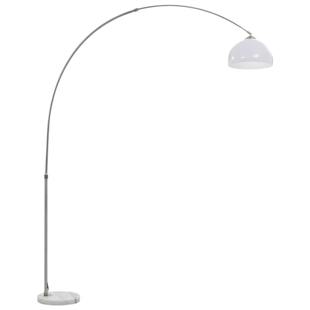 vidaXL Båglampa 60 W silver E27 200 cm