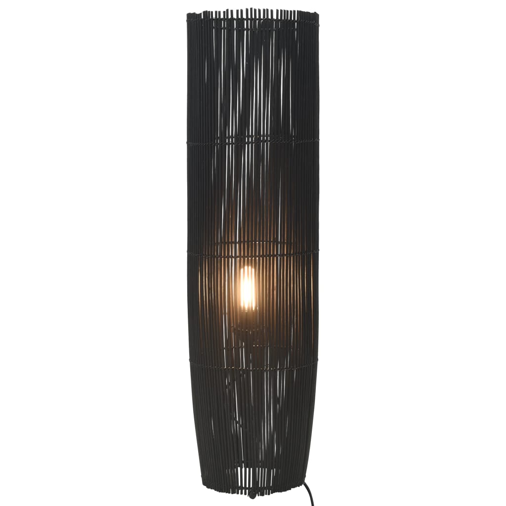 vidaXL Golvlampa pil svart 52 cm E27