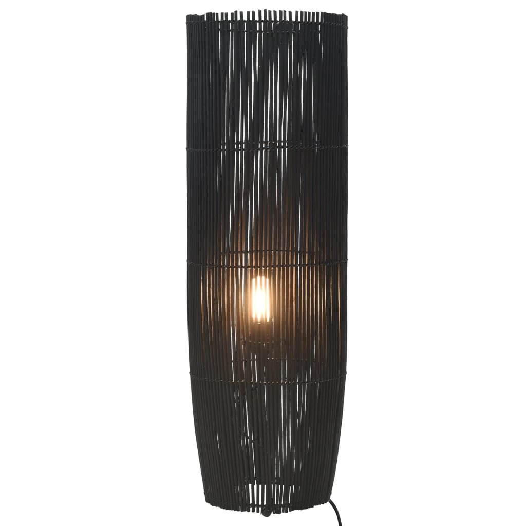 vidaXL Golvlampa pil svart 84 cm E27