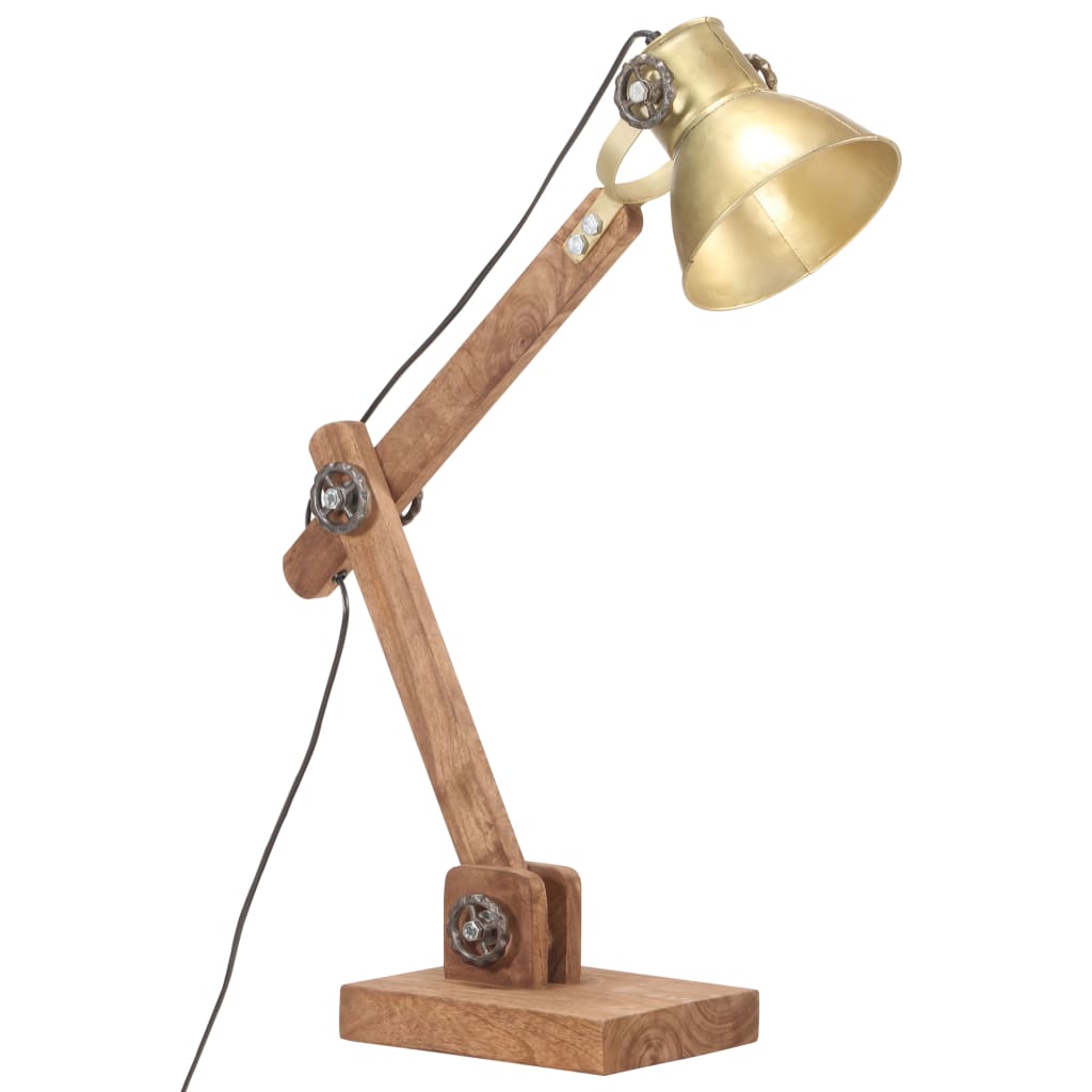 Skrivbordslampa industriell mässing rund 58x18x90 cm E27