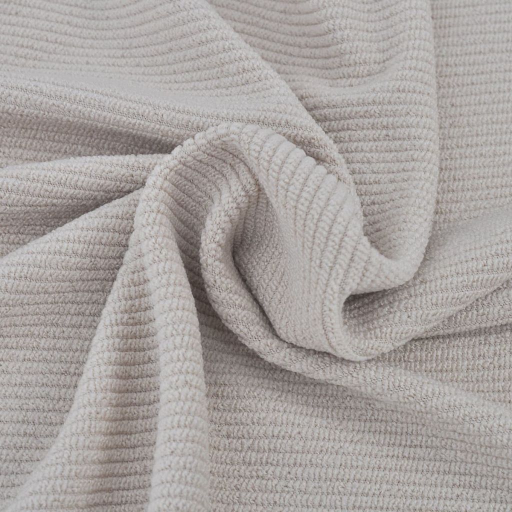 vidaXL Sofföverdrag ribbstickad polyester stretch beige