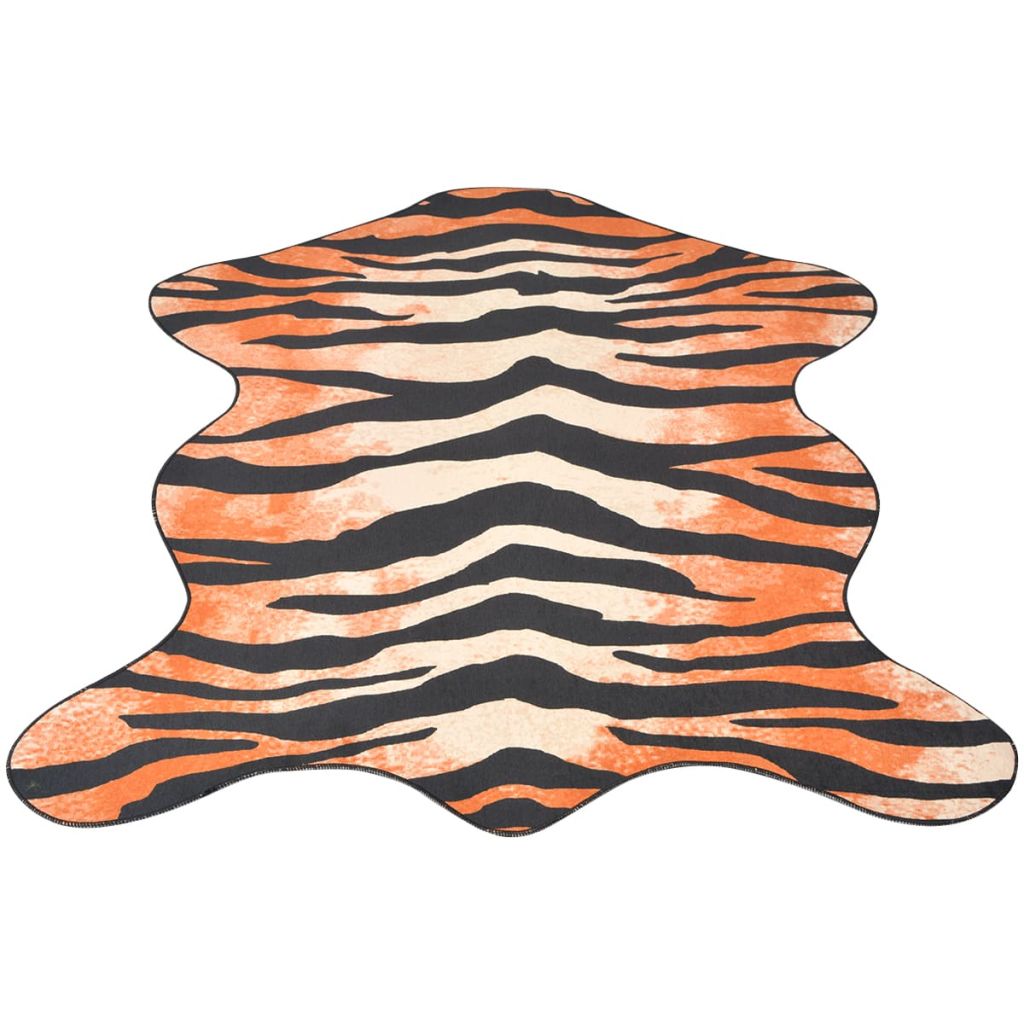vidaXL Formad matta 150x220 cm tigermönster