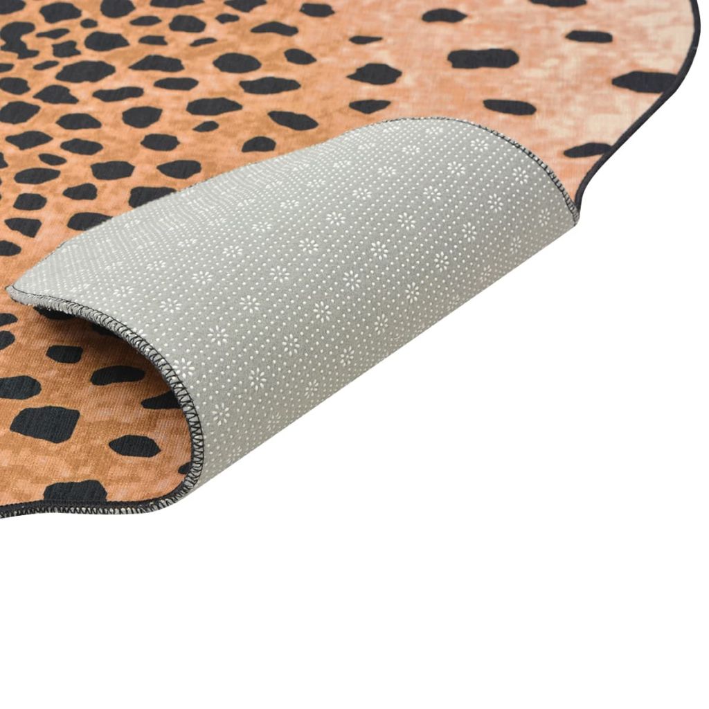 vidaXL Formad matta 150x220 cm gepardmönster