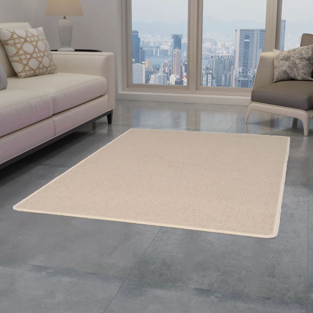 vidaXL Tuftad matta 120x180 cm beige