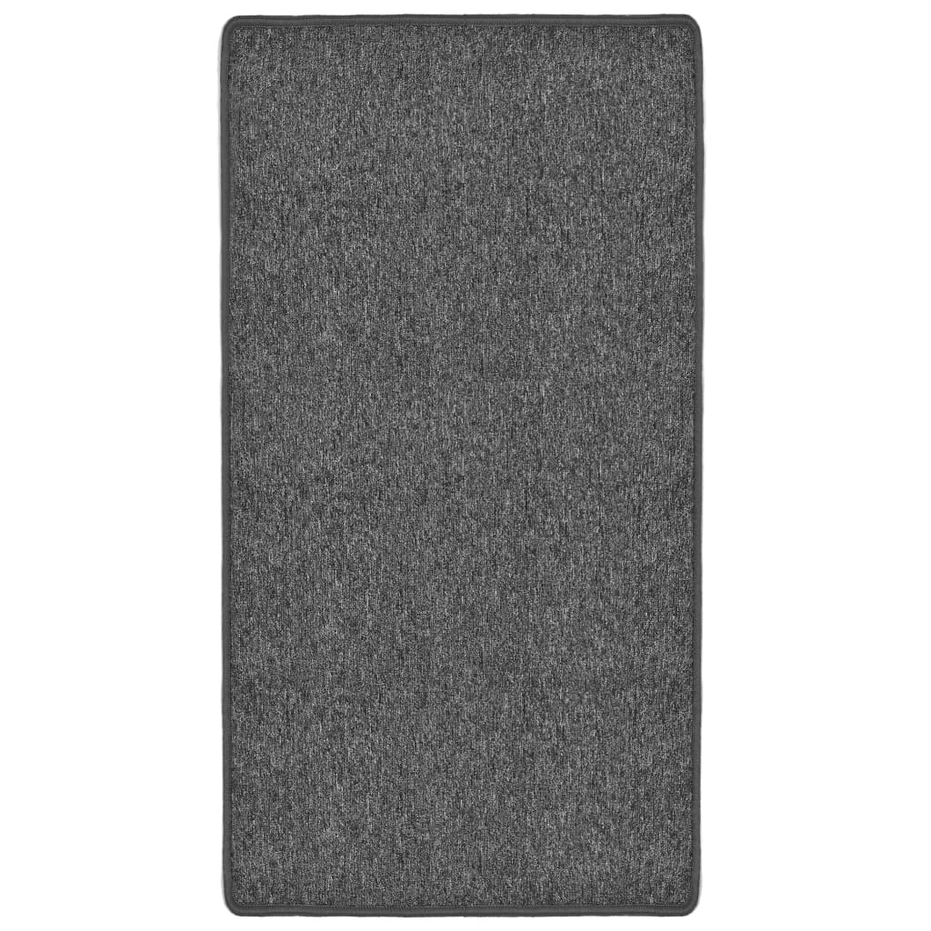 vidaXL Tuftad matta 80x150 cm grå