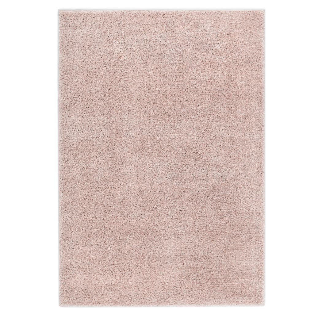 vidaXL Shaggy-matta 160x230 cm gammelrosa