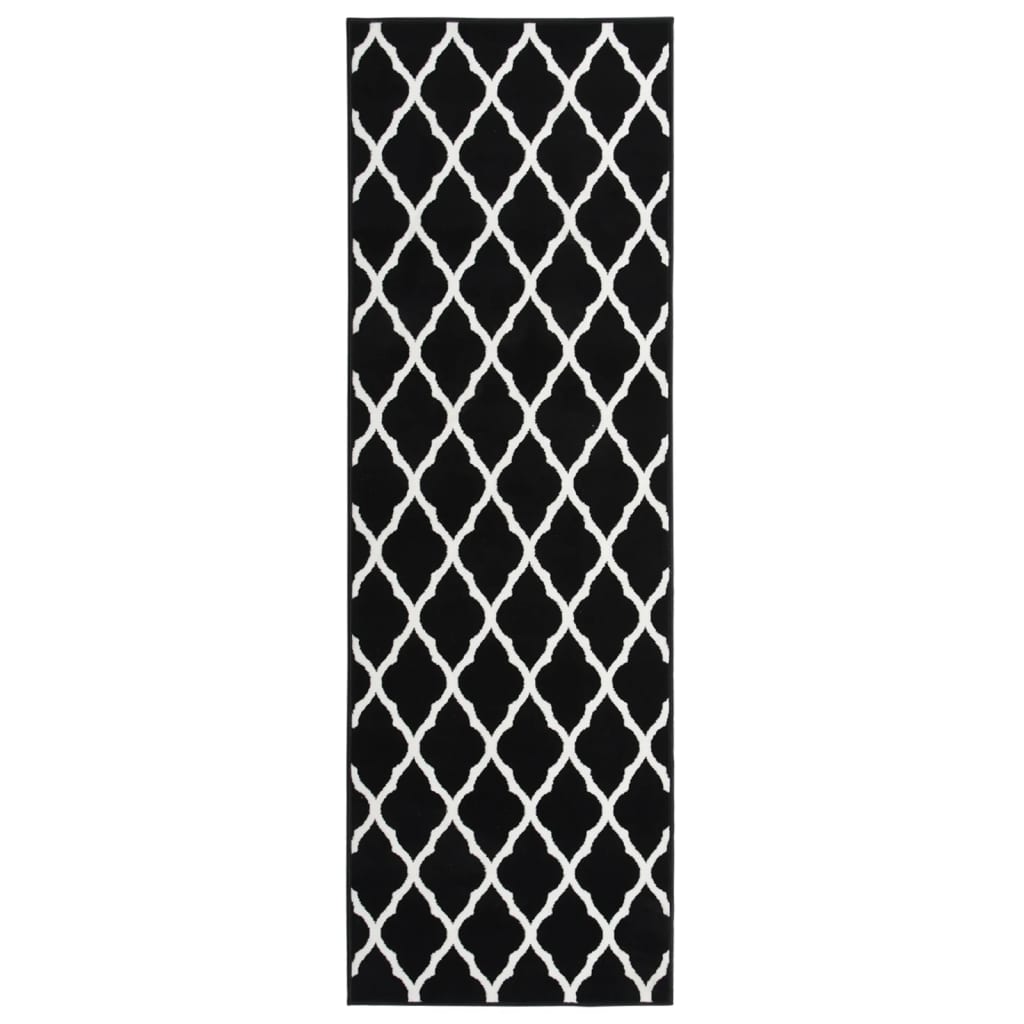  Gångmatta svart och vit BCF 60x150 cm