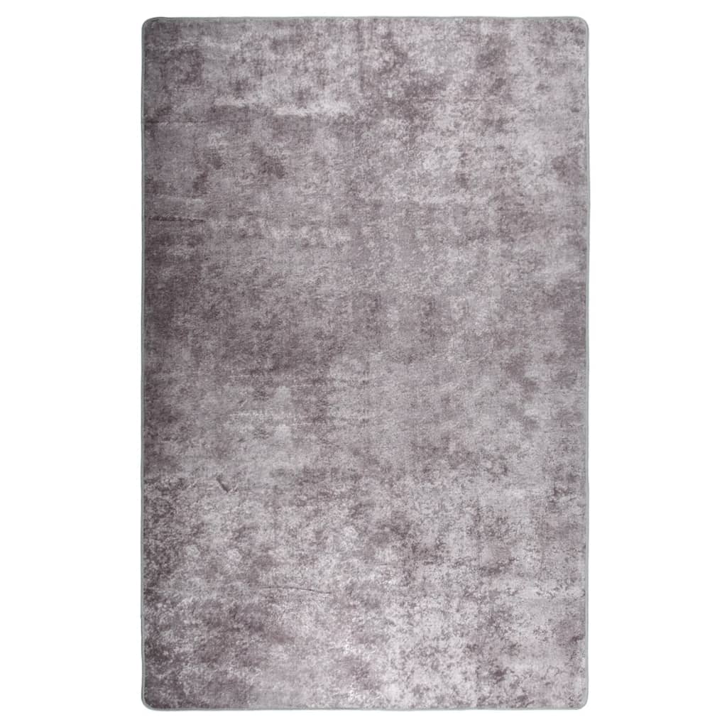  Matta tvättbar 80x150 cm grå halkfri