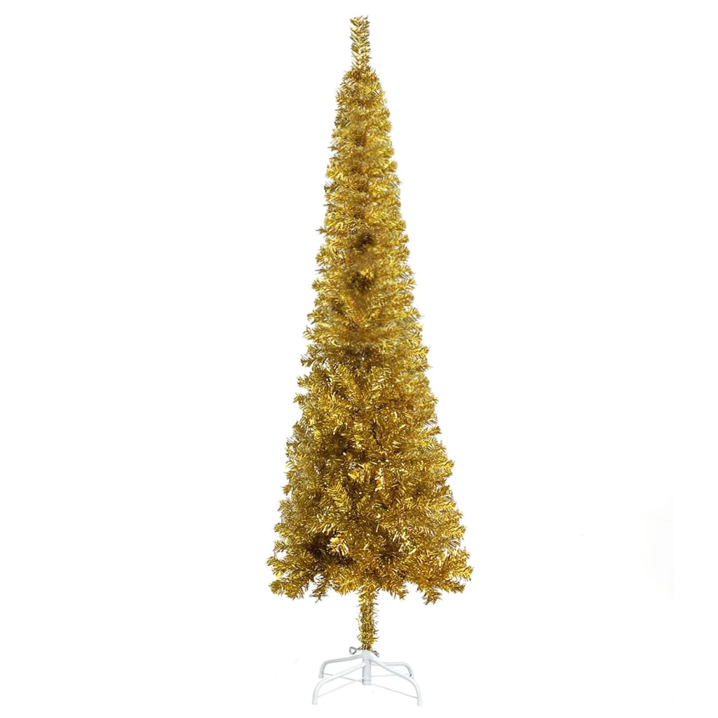  Julgran smal guld 120 cm