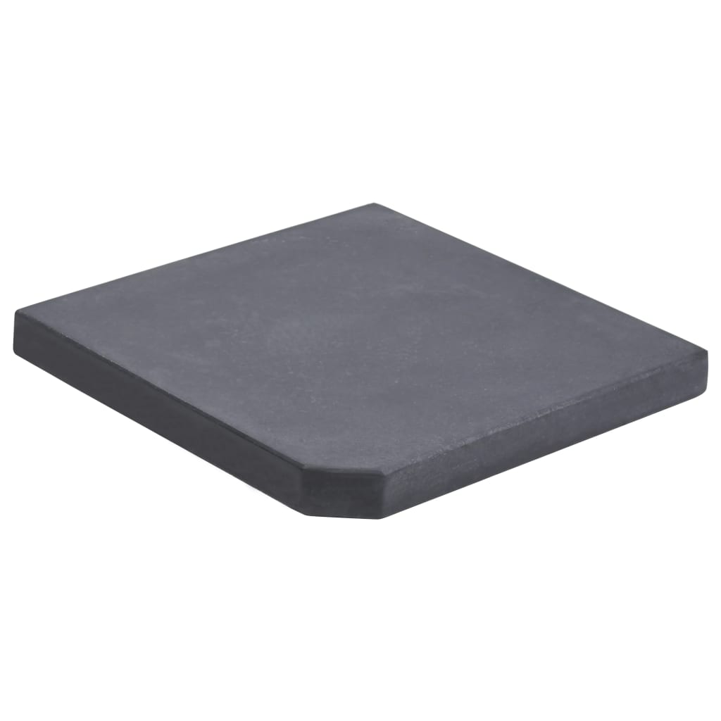  Viktplatta för parasoll svart granit fyrkantig 25 kg