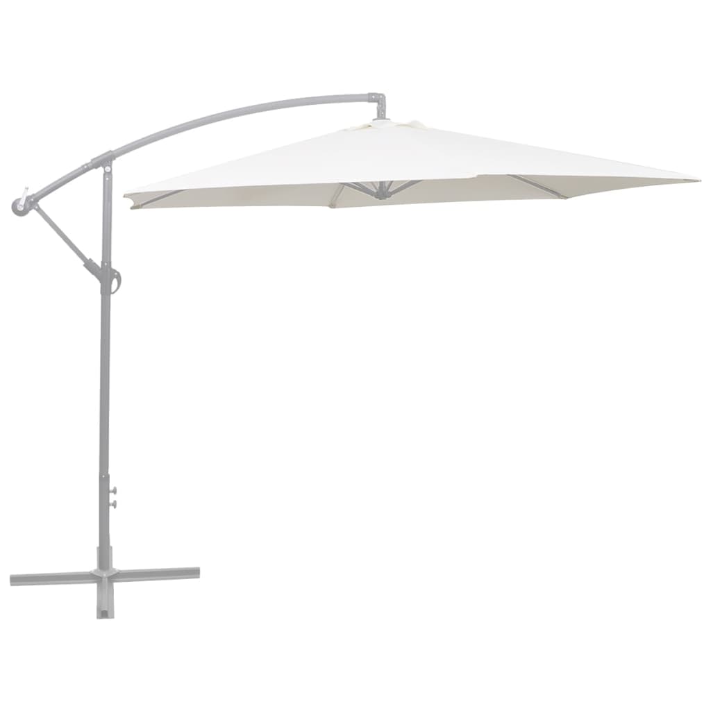  Reservtyg för frihängande parasoll sandfärgat vit 300 cm