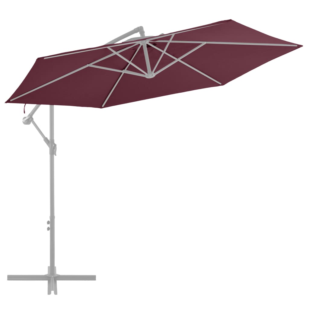  Reservtyg för frihängande parasoll vinröd 300 cm
