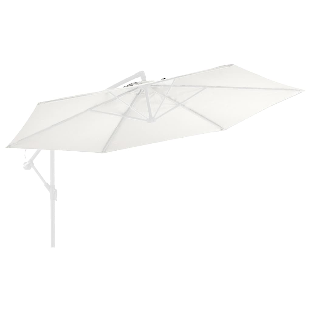  Reservtyg för frihängande parasoll sandfärgat vit 350 cm