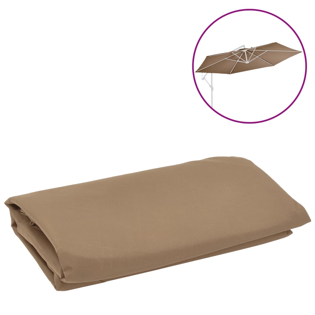  Reservtyg för frihängande parasoll taupe 350 cm