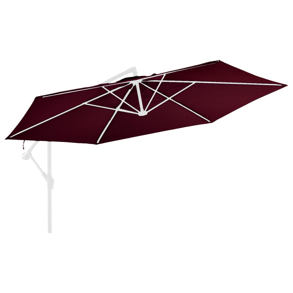  Reservtyg för frihängande parasoll vinröd 350 cm