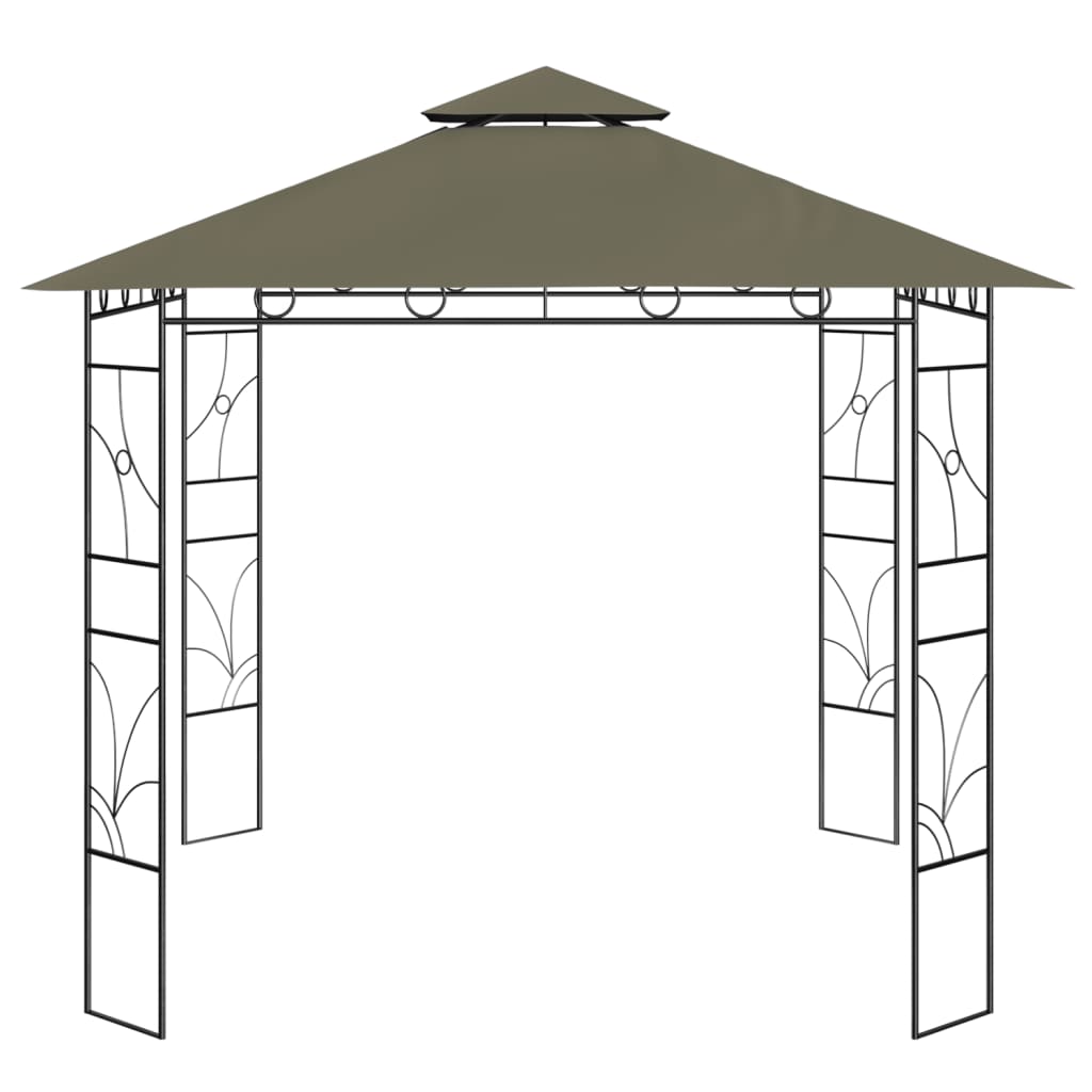  Paviljong 3x3x2,7 m taupe 160 g/m²
