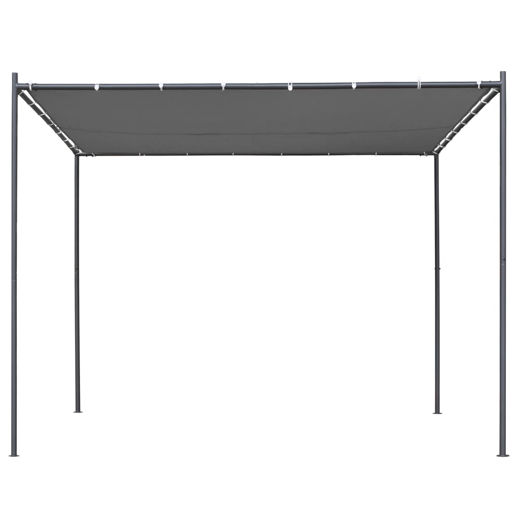  Paviljong med snedtak 300x300x251 cm antracit 180 g/m²