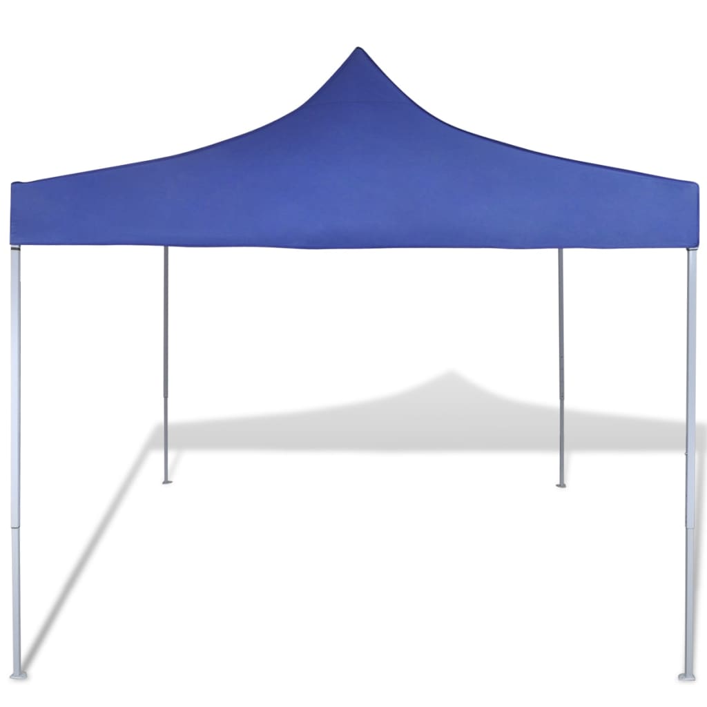  Blått hopfällbart tält 3 x 3 m