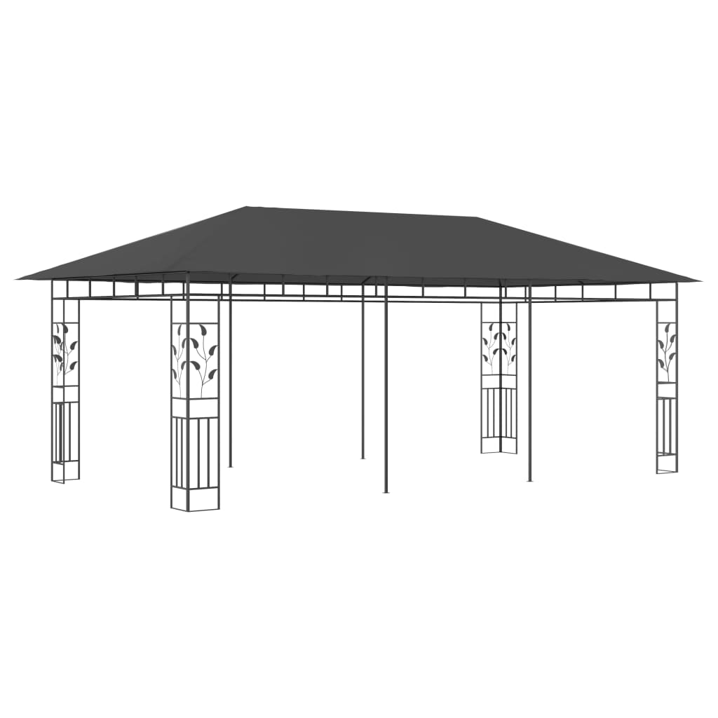  Paviljong med myggnät 6x3x2,73 m antracit