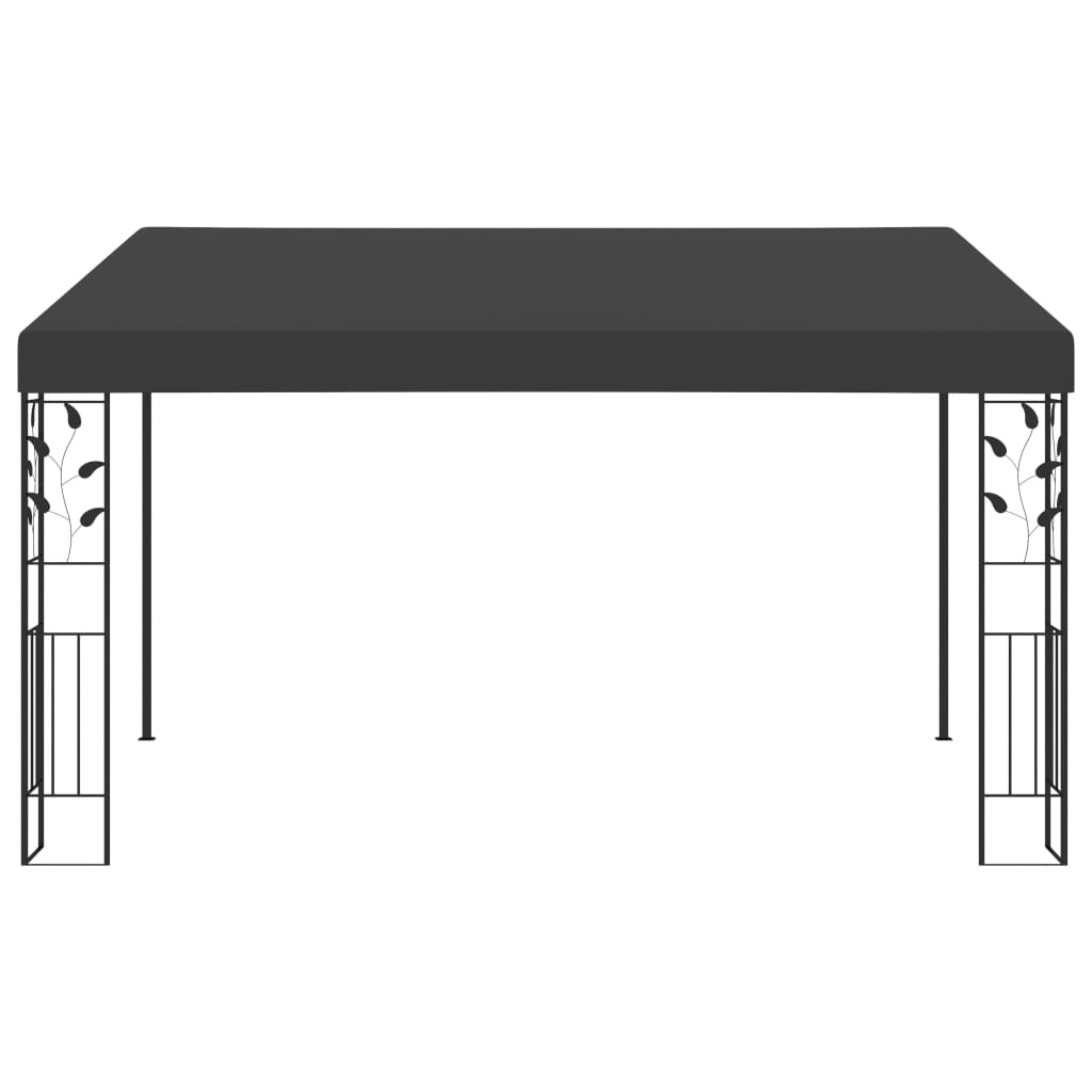  Väggmonterad paviljong 4x3x2,5 m antracit