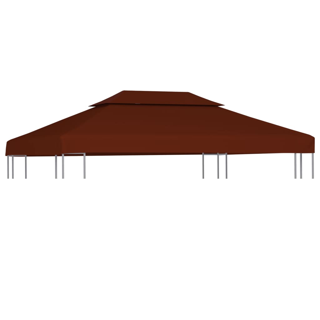  Paviljongtak med ventilering 310 g/m² 4x3 m terrakotta