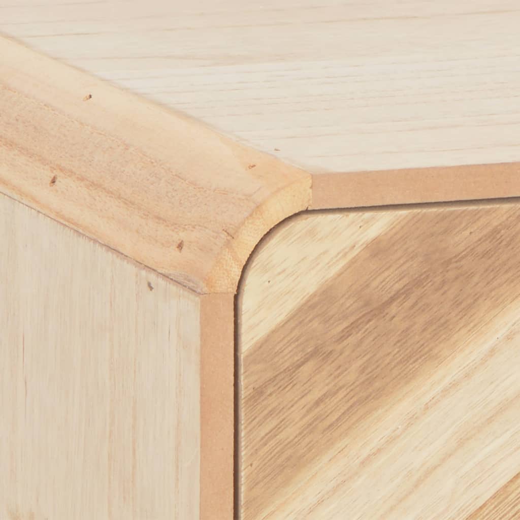  Sängbord med 3 lådor 40x35x56,5 cm massivt trä