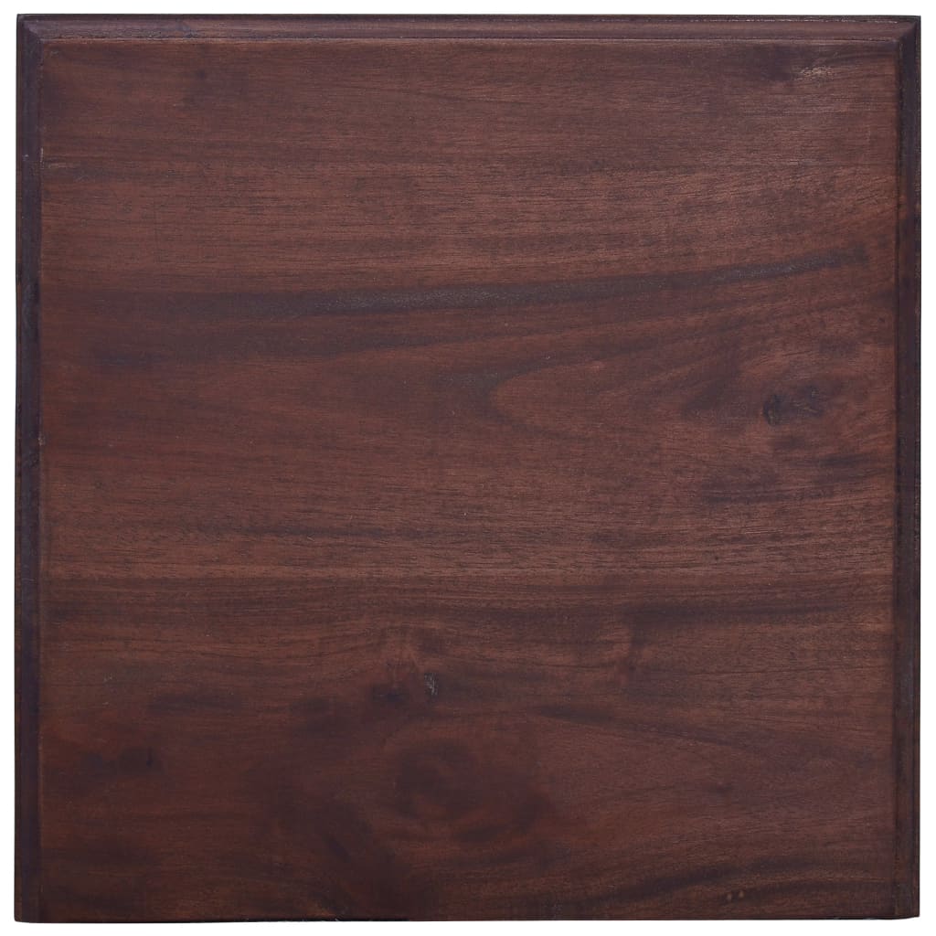  Sängbord klassisk brun massiv mahogny