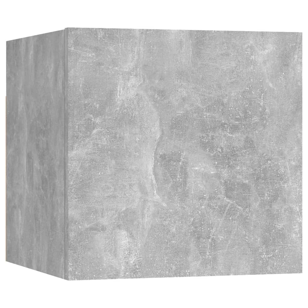  Sängbord betonggrå 30,5x30x30 cm spånskiva