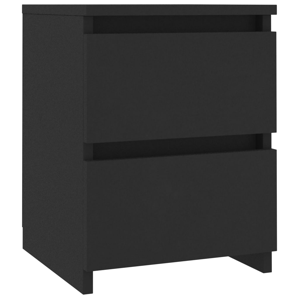  Sängbord svart 30x30x40 cm spånskiva