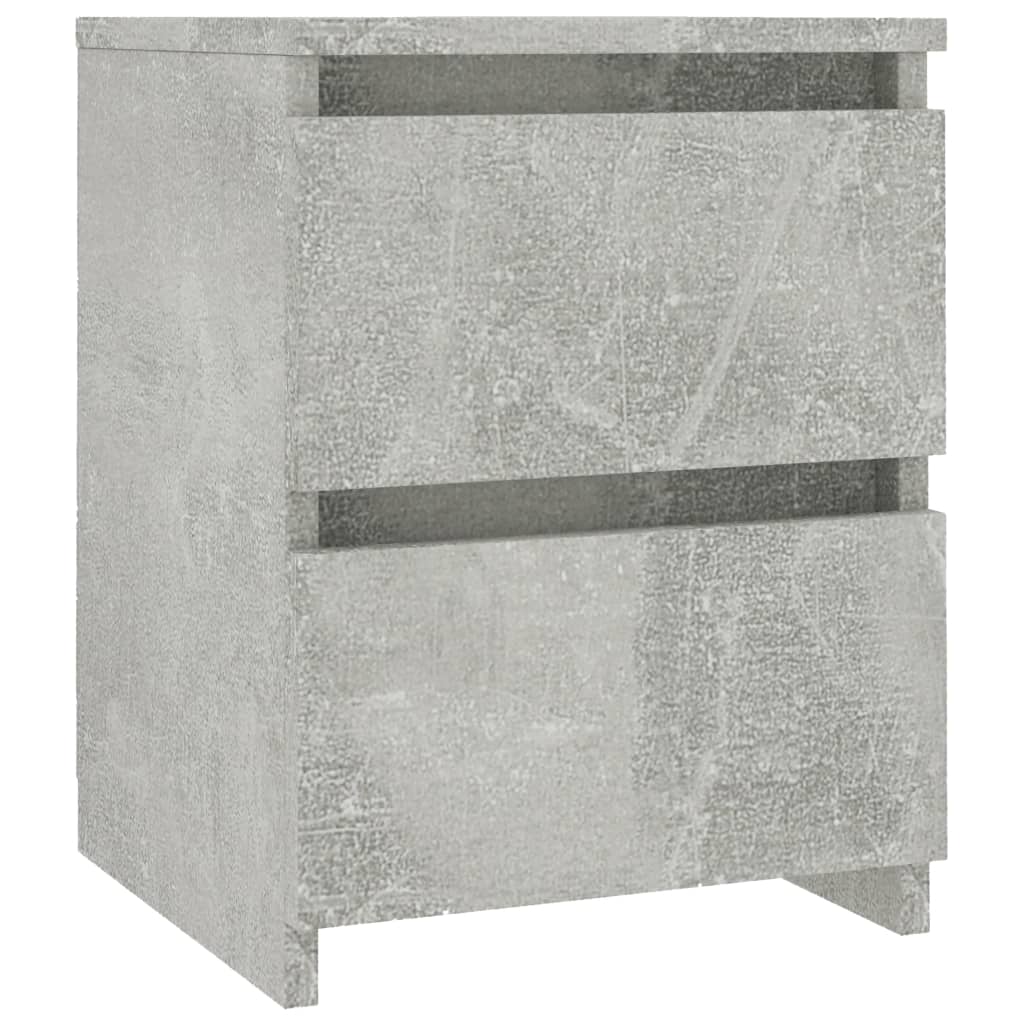  Sängbord betonggrå 30x30x40 cm spånskiva