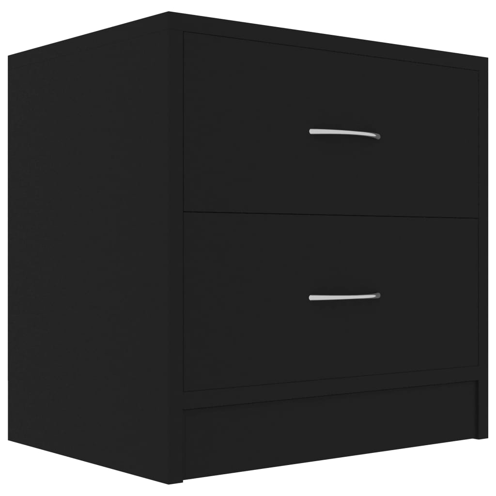  Sängbord svart 40x30x40 cm spånskiva