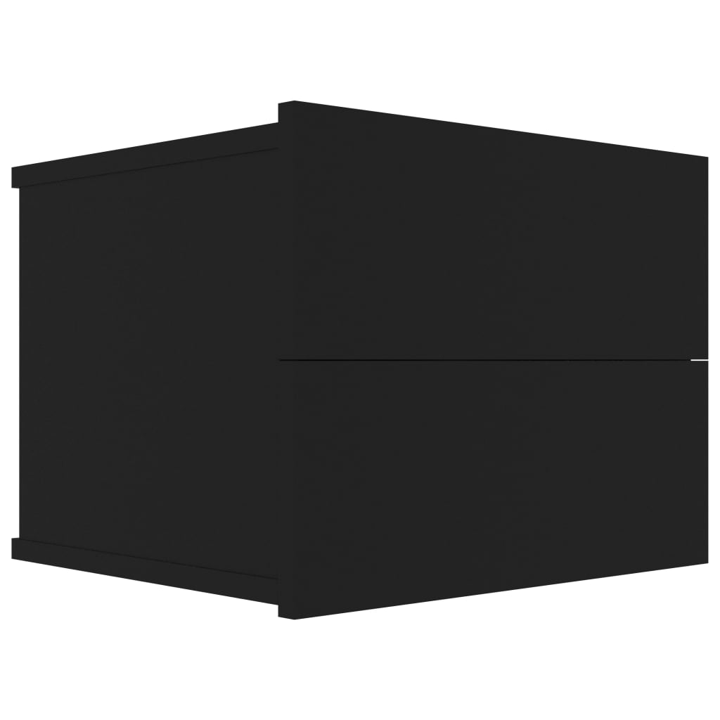  Sängbord svart 40x30x30 cm spånskiva