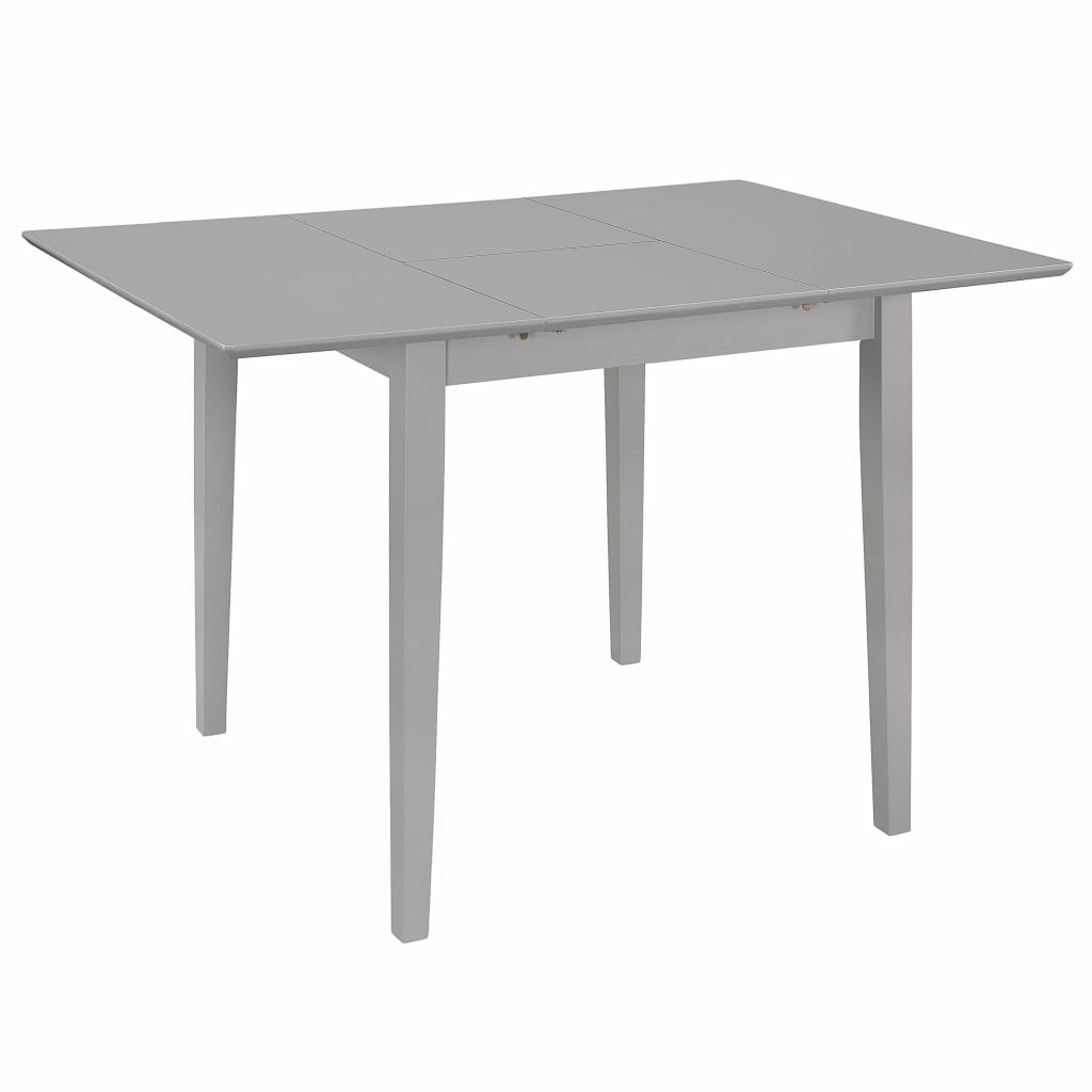  Utdragbart matbord (80-120)x80x74 cm grå MDF