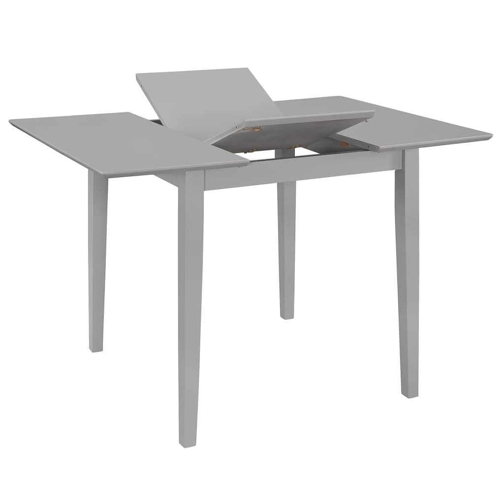  Utdragbart matbord (80-120)x80x74 cm grå MDF