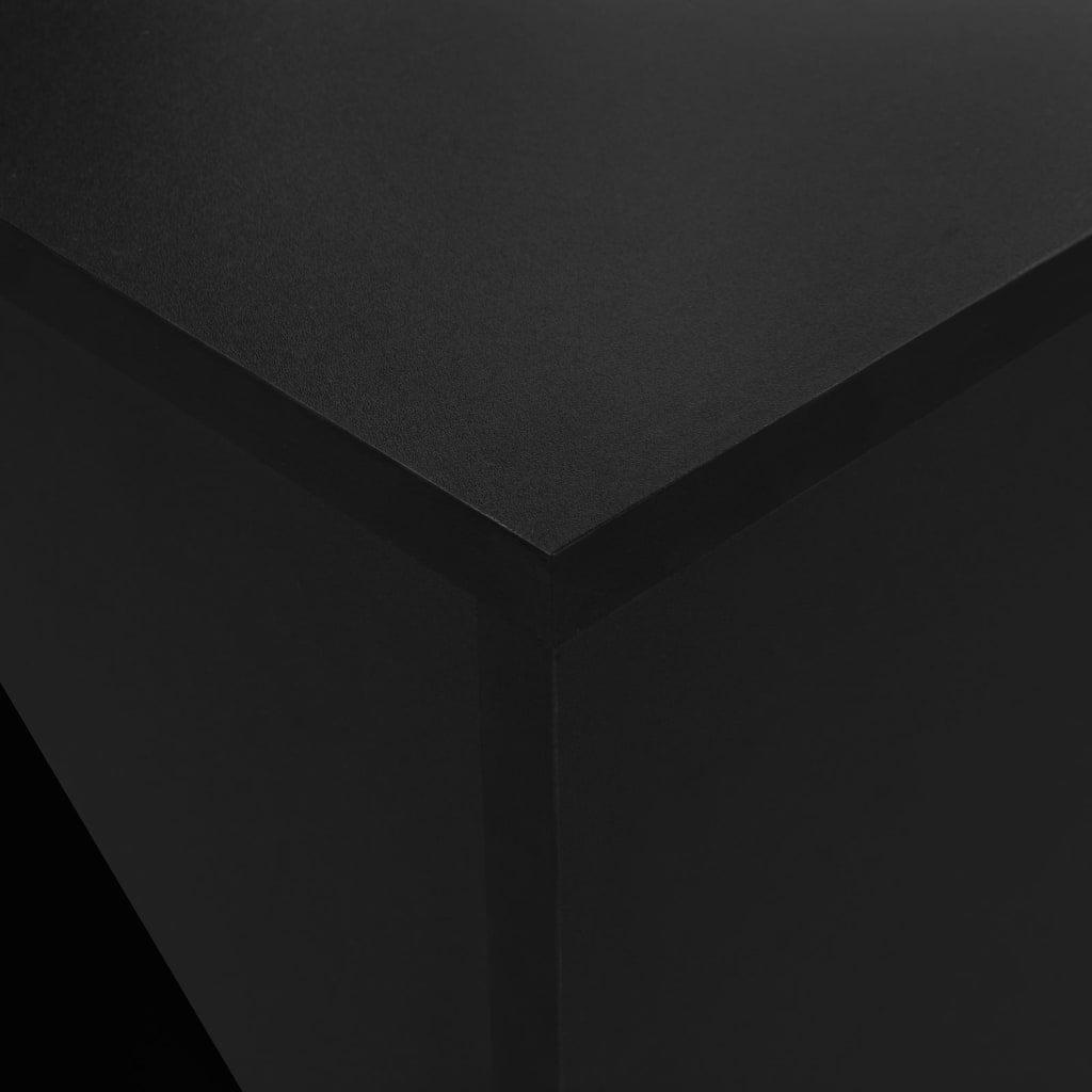  Barbord med skåp svart 115x59x200 cm
