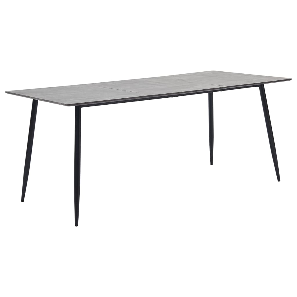  Matbord grå 200x100x75 cm MDF