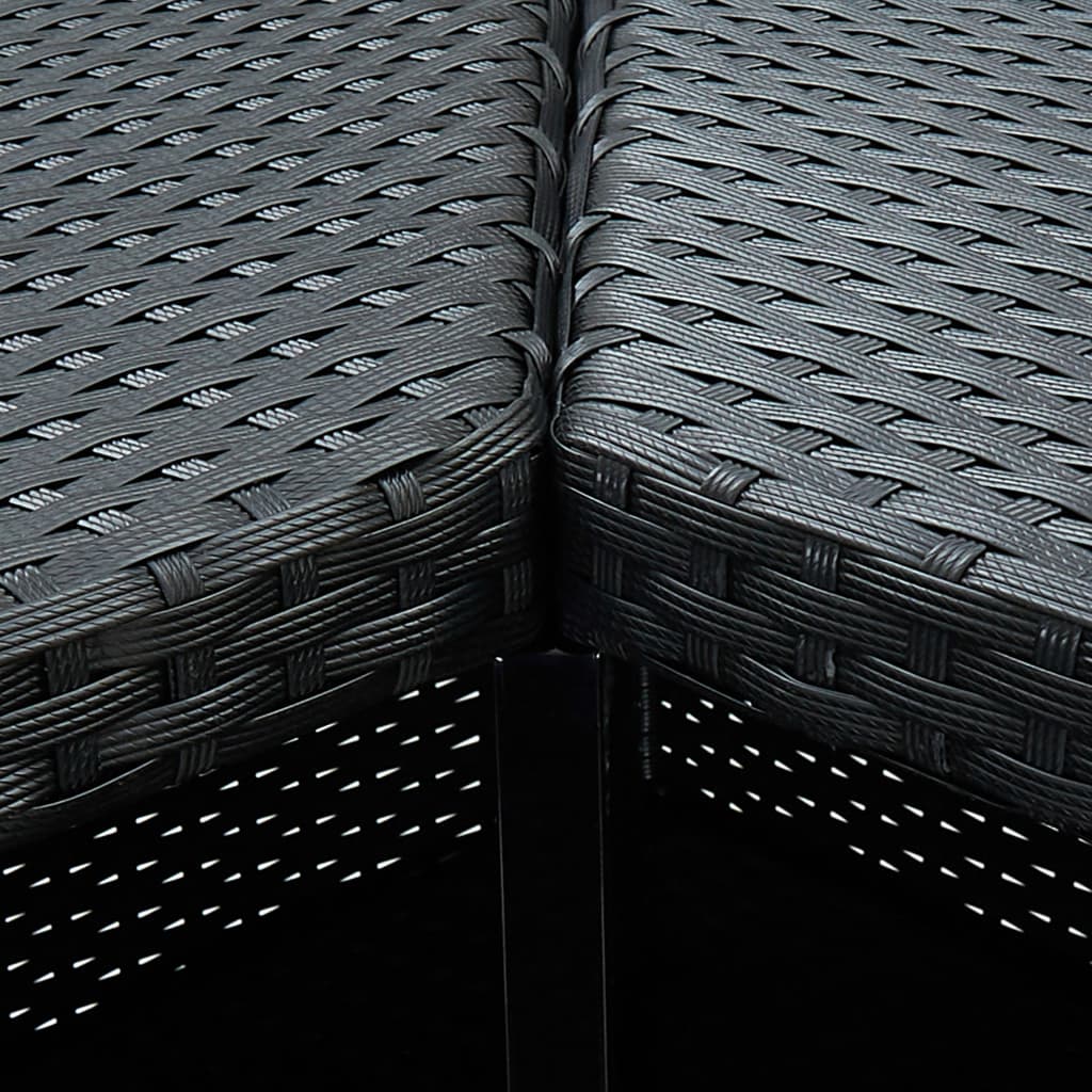 Hörnbar svart 100x50x105 cm konstrotting