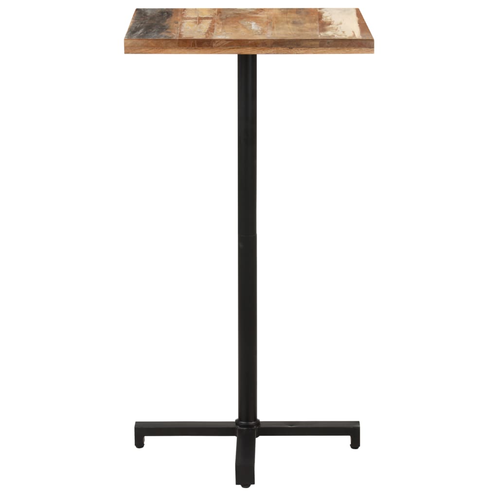  Cafébord fyrkantigt 60x60x110 cm massivt återvunnet trä