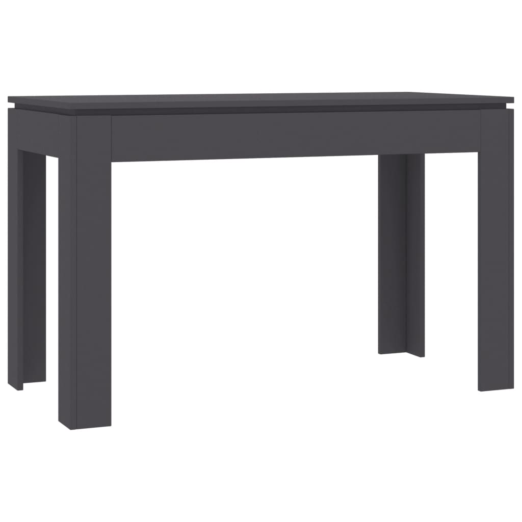  Matbord grå 120x60x76 cm spånskiva