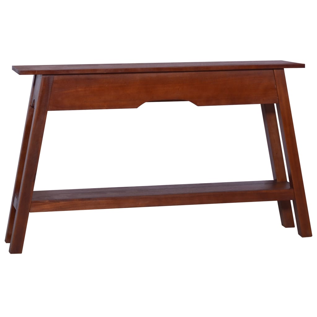  Avlastningsbord klassisk brun 120x30x75 cm massiv mahogny