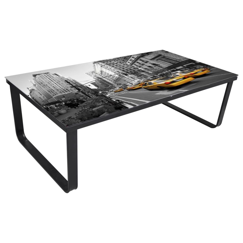  Soffbord med bordsskiva i glas rektangulär