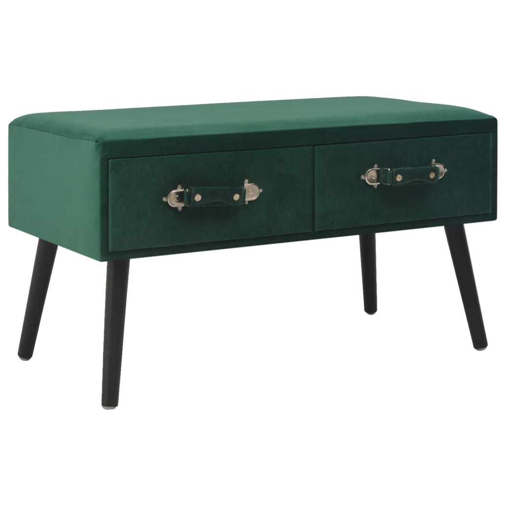  Soffbord grön 80x40x46 cm sammet