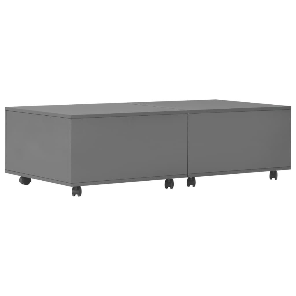  Soffbord grå högglans 120x60x35 cm