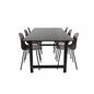 Count Dining Table - 220*100*H75 - Black / Black, Arctic Dining Chair - Black Legs - Khaki Plastic_6