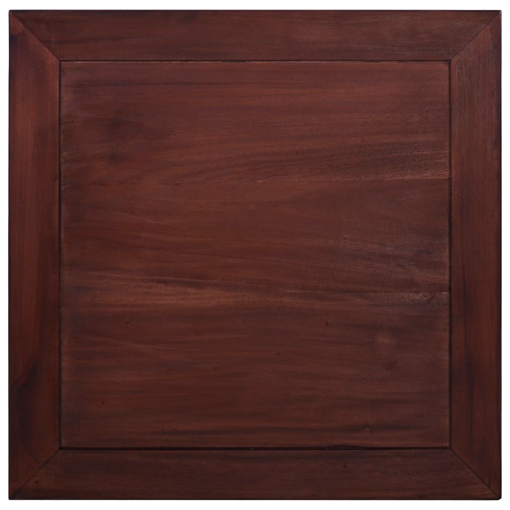  Soffbord klassisk brun 68x68x30 cm massiv mahogny