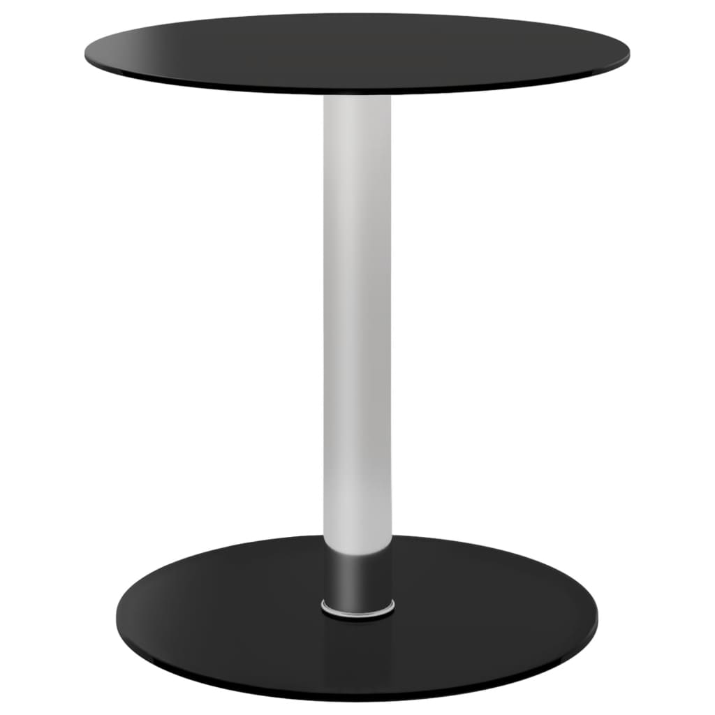 Soffbord svart 40 cm härdat glas